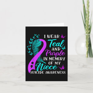 Cartão Use Azul Roxo Em Memória Da Minha Sobrinha Suicídi