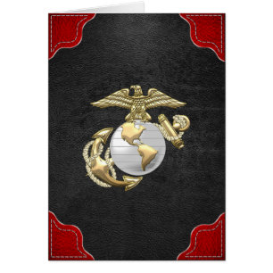 Cartão USMC Eagle, globo & âncora (EGA) [3D]