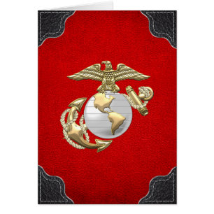 Cartão USMC Eagle, globo & âncora (EGA) [3D]