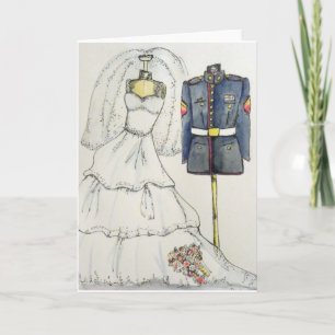 Cartão USMC Wedding