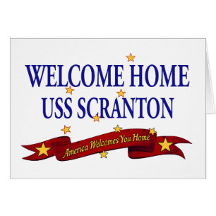 Cartão USS Home bem-vindo Scranton