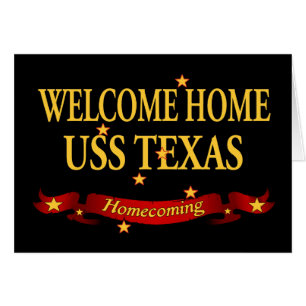 Cartão USS Home bem-vindo Texas