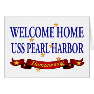 Cartão USS Pearl Harbor Home bem-vindo