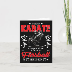 Cartão Usuário Se O Karate Fosse Fácil, Ele Seria Chamado