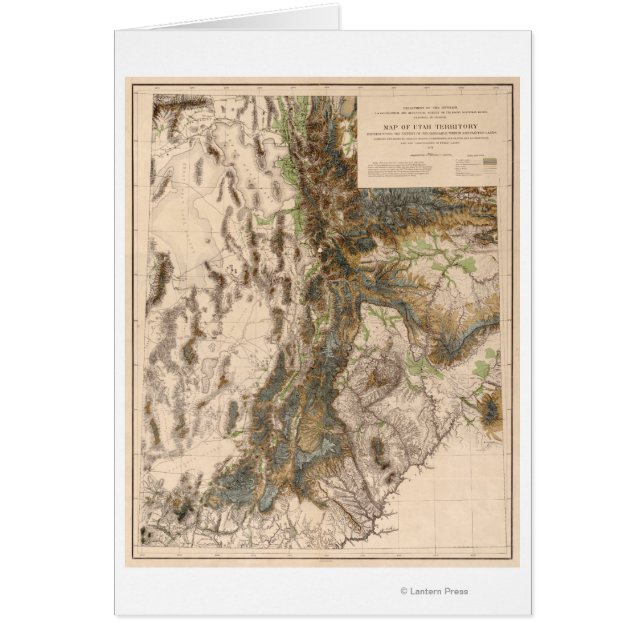 Cartão UtahPanorâmica MapUtah (Frente)