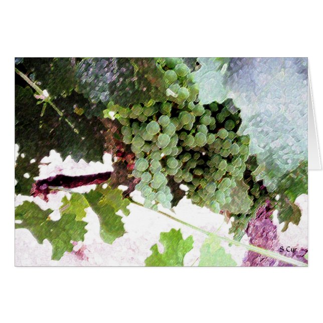 Cartão Uvas Artísticas, S Cyr (Frente Horizontal)
