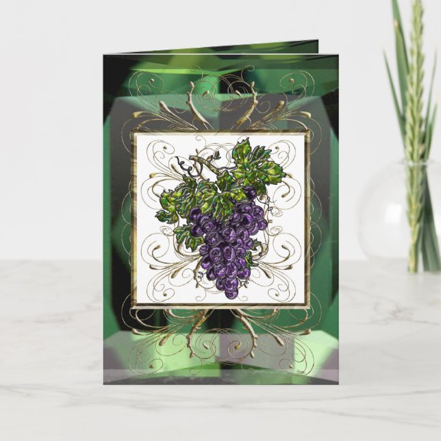 Cartão Uvas roxas (Frente)