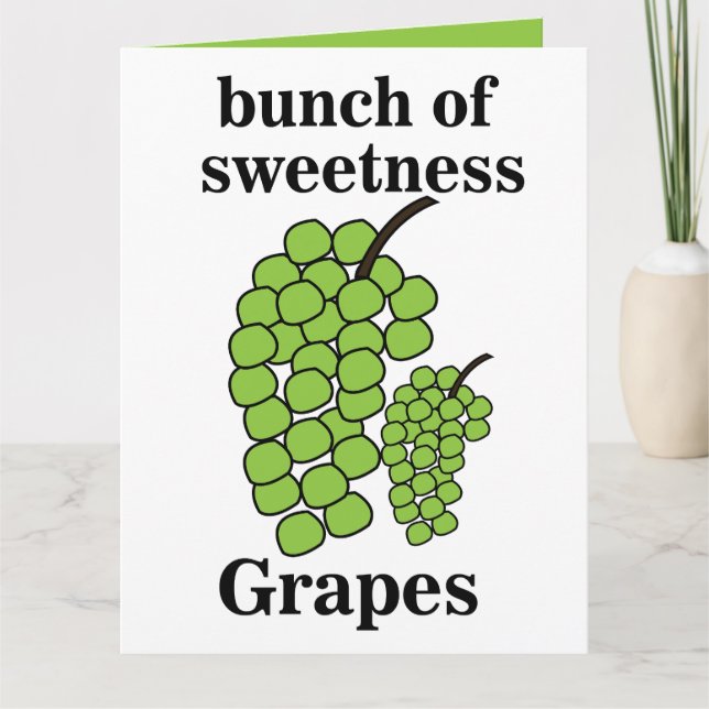 Cartão Uvas Verdes  (Frente)