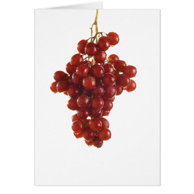 Cartão Uvas Vermelhas (Frente)