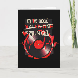 Cartão V É Para Vinil Funny Valentine Disco de Vinil Músi