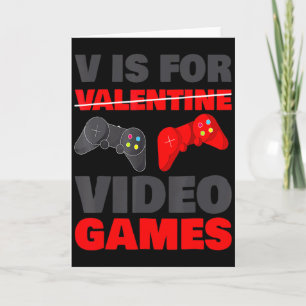 Cartão V é um Jogo de Video Games do Dia dos Namorados