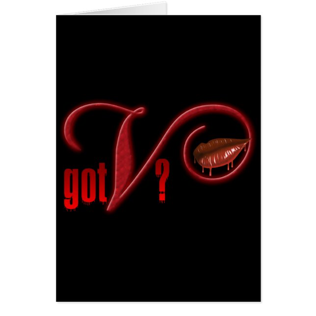 Cartão V obtidos - Sangue do vampiro (Frente)