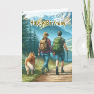 Cartão Vá Caminhar Feliz Aniversário 