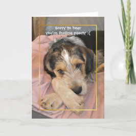 Cartão Vá em breve, cão