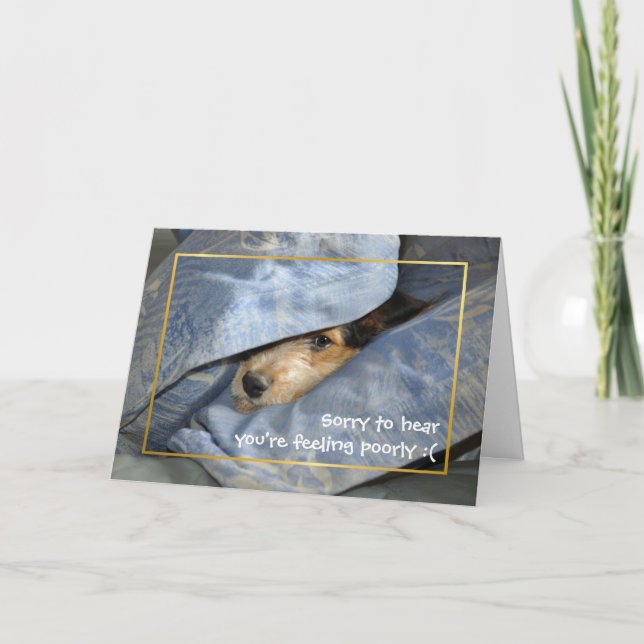 Cartão Vá em breve, cão (Frente)