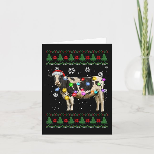 Cartão Vaca de Natal - Vaca-Vaca (Frente)