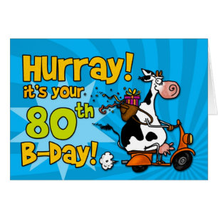 Cartão vaca do patinete do BD - 80