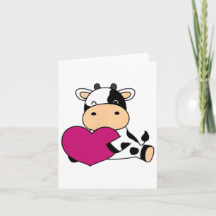 Cartão Vaca Fofa de Bolso Dia dos Namorados Vaca 