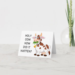 CARTÃO VACA HOLY VOCÊ É UM ADOLESCENTE ANIVERSÁRIO DE 13