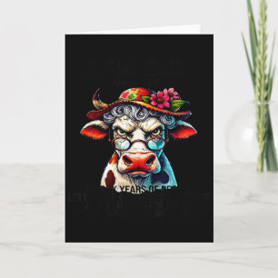 Cartão Vaca Não Me Transformei Em Uma Velha Mal-Humorada 