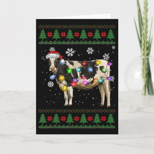 Cartão Vaca Natal