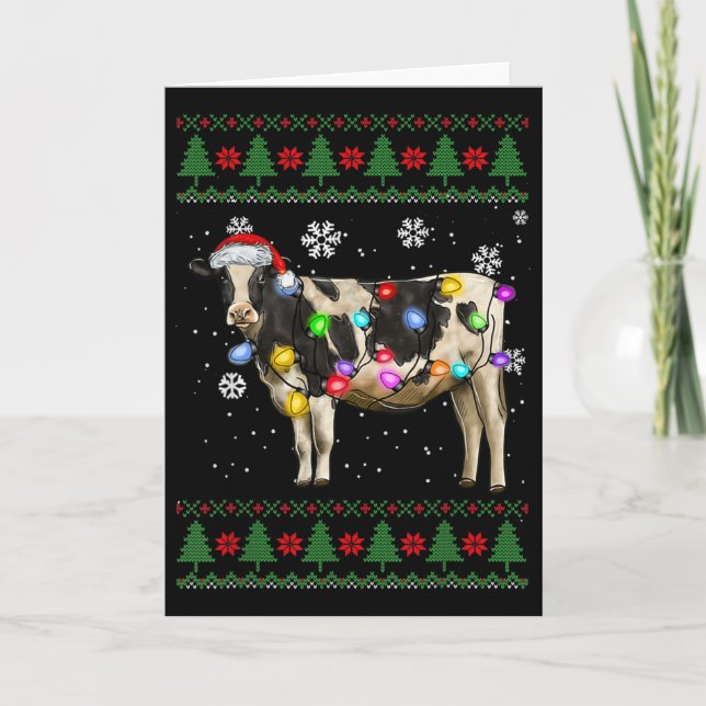 Cartão Vaca Natal (Frente)