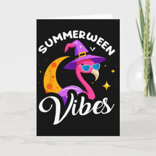 Cartão Vacinação de Halloween de Verão de SummerEntre Vib