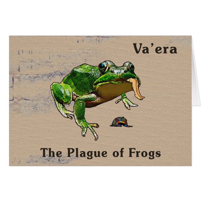 Cartão Va'era - A Praga dos Sapos (Frente Horizontal)