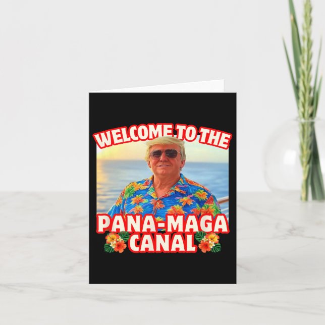 Cartão Vaga de cruzeiro de praia do Canal Pana-mega do Pa (Frente)