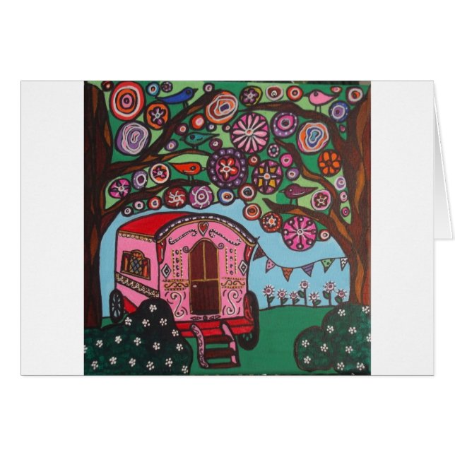 Cartão Vagão aciganado (Frente Horizontal)