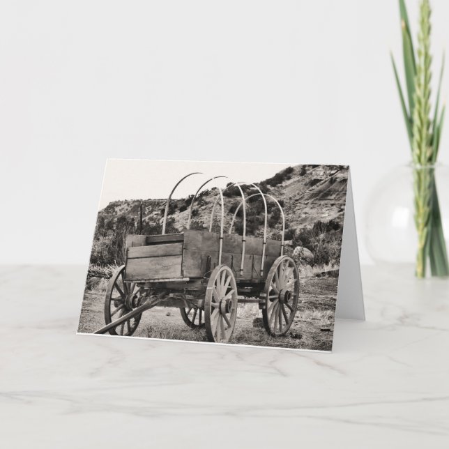 Cartão Vagão coberto velho (Frente)