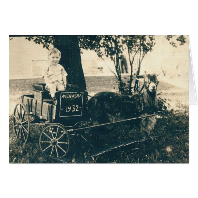 Cartão Vagão de viagem (Frente horizontal)