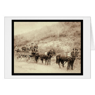 Cartão Vagão SD 1890 do tesouro da palha de Wells Fargo