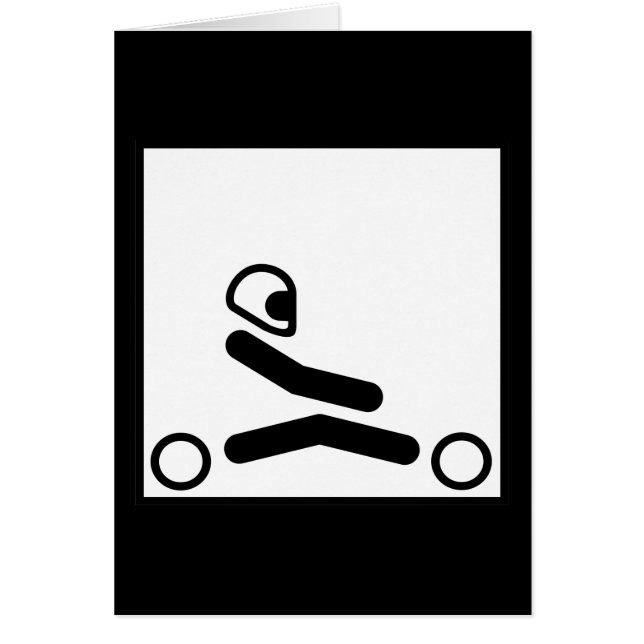 Cartão Vai a figura de Kart (Frente)