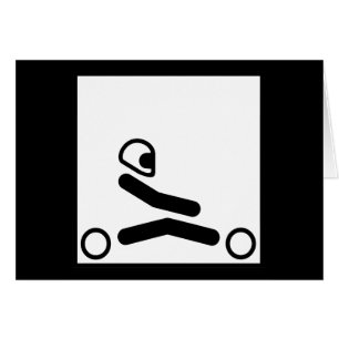 Cartão Vai a figura de Kart