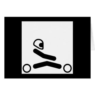 Cartão Vai a figura de Kart