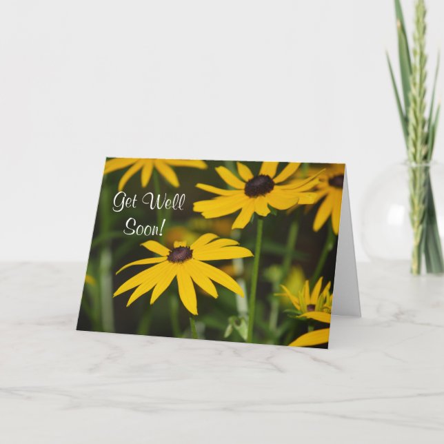 Cartão Vai Bem Em Breve! Placa Flores (Frente)