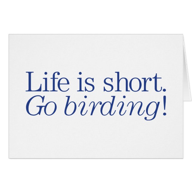 Cartão Vai Birding! (Frente Horizontal)