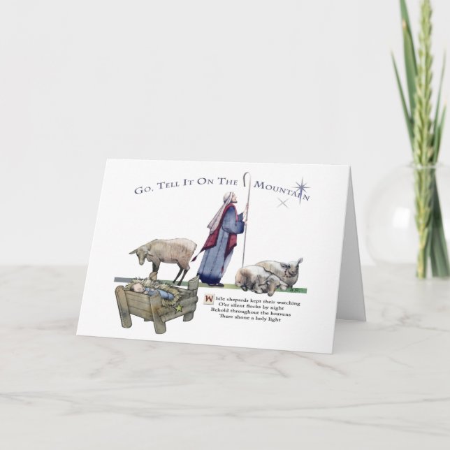 Cartão Vai Contar Na Montanha (Frente)