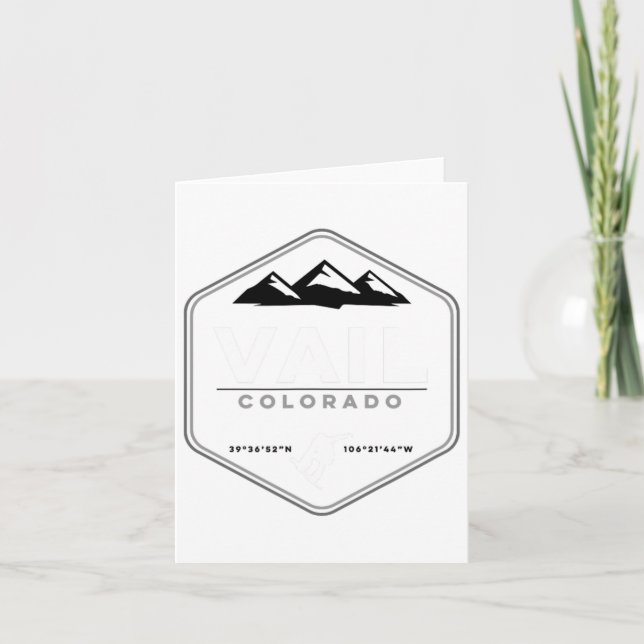 Cartão Vail Colorado Snowboard T (Frente)