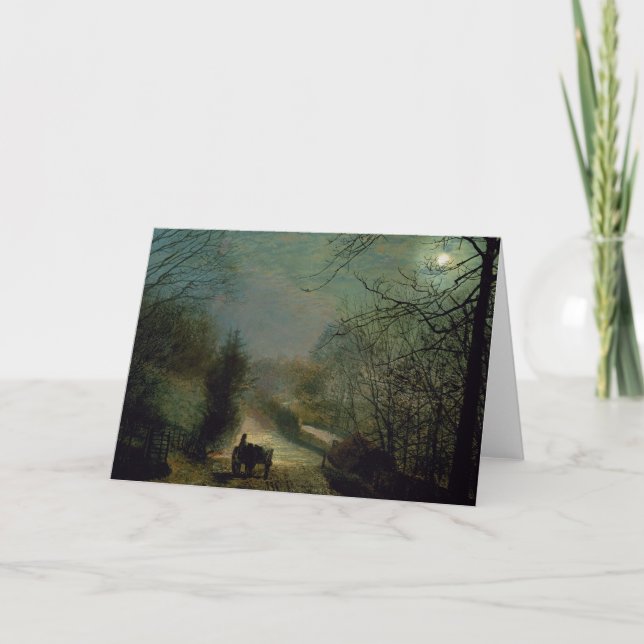 Cartão Vale da forja de John Atkinson Grimshaw | (Frente)