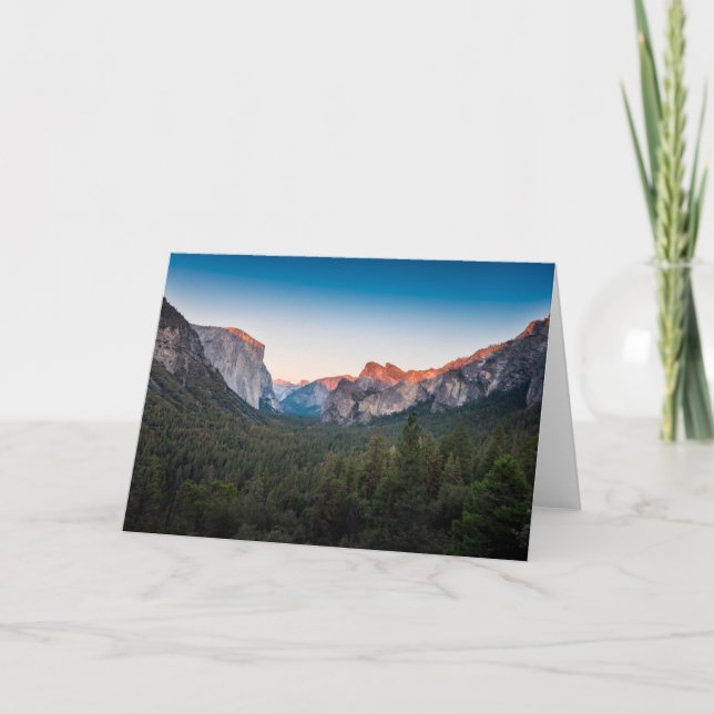 Cartão Vale de Yosemite, Califórnia (Frente)