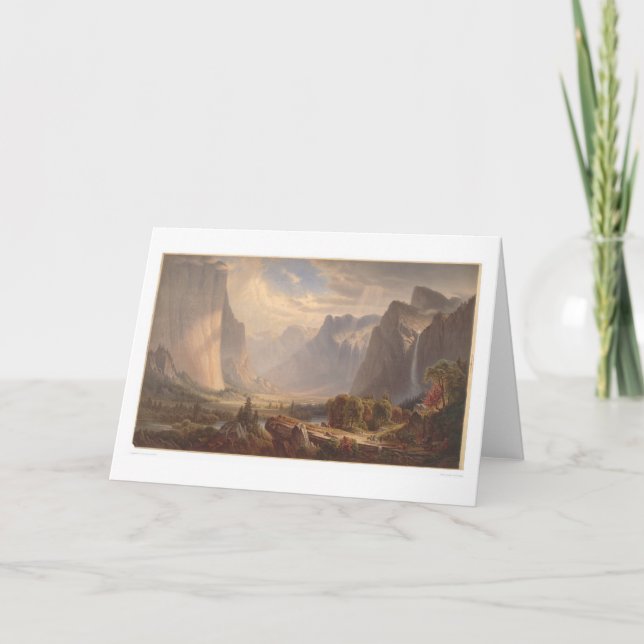 Cartão Vale de Yosemite, Califórnia (0710A) (Frente)