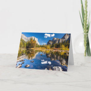 Cartão Vale de Yosemite na queda