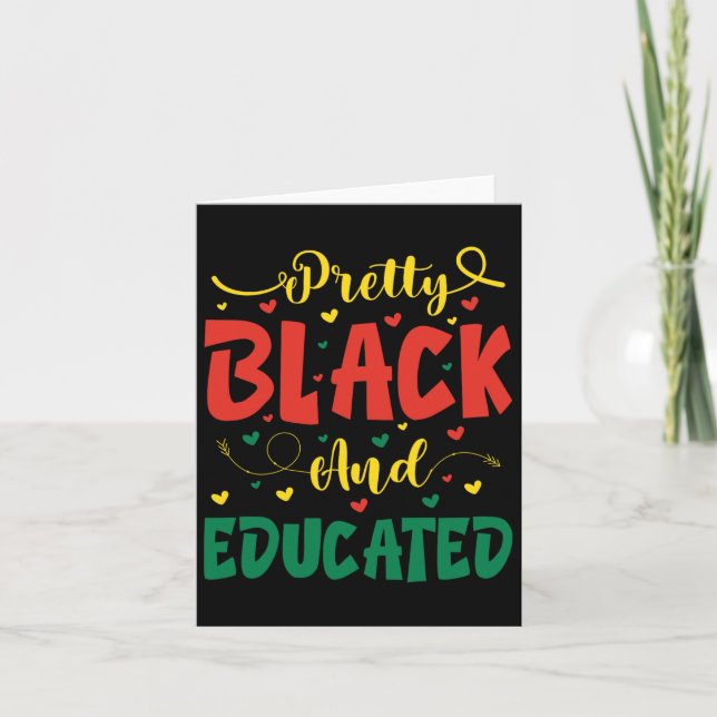 Cartão Valentine Bonito Preto E Educado Juneteenth Para (Frente)