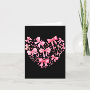 Cartão Valentine Cute Coquette Laço Nk Coração Garota Mul
