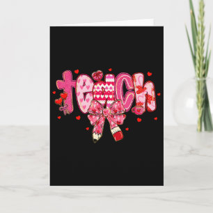 Cartão Valentine Professora Sedutora Feliz Lápis Arco Men