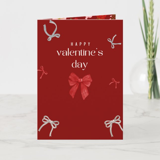 Cartão Valentine’s Day Calligraphy Card Red Velvet Colour (Frente)