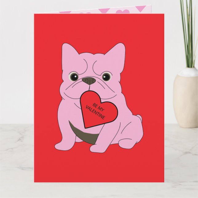 Cartão Valentines Card, Dog (Frente)