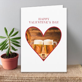 Cartão Valentines Day for Husband - Beer Lover Heart